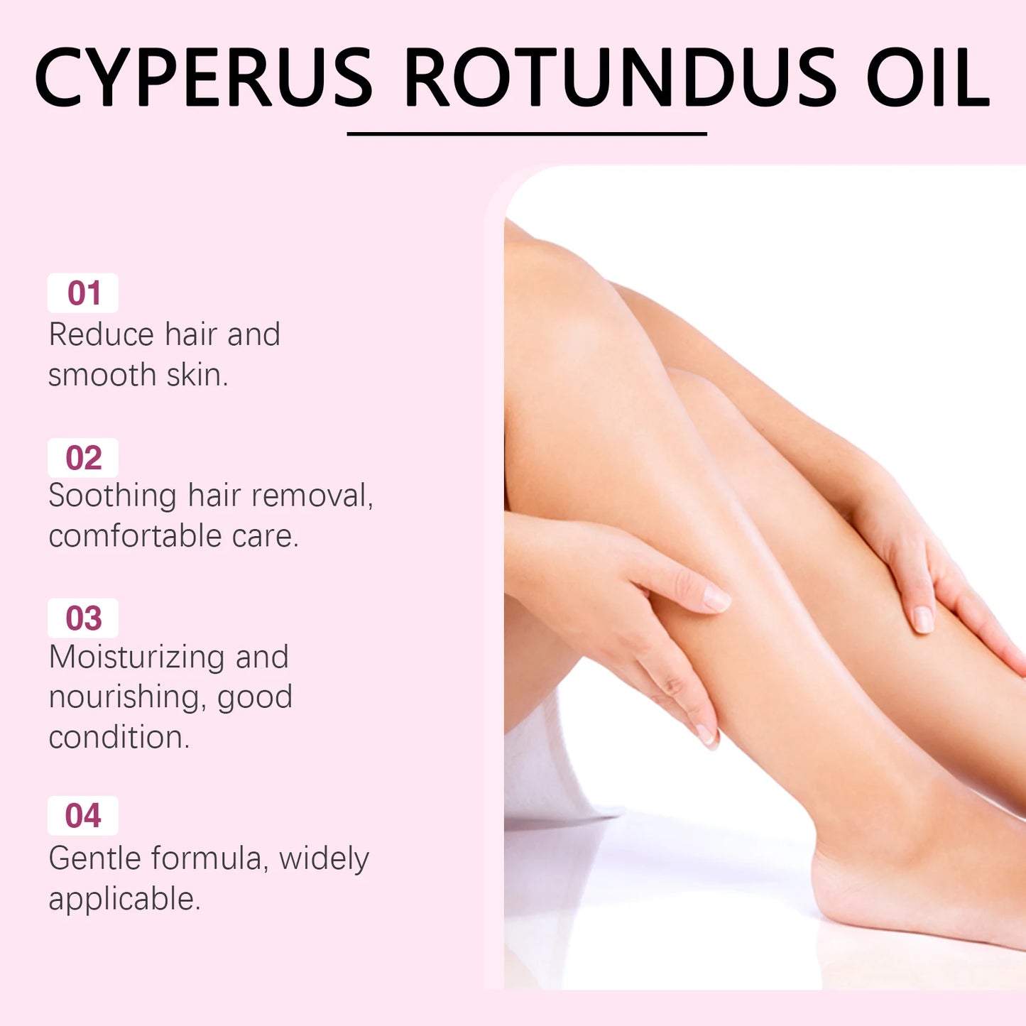 OceAura Cyperus Rotundus Oil for Hair Removal After Shave