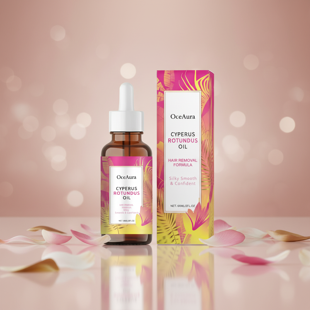 OceAura Cyperus Rotundus Oil for Hair Removal After Shave